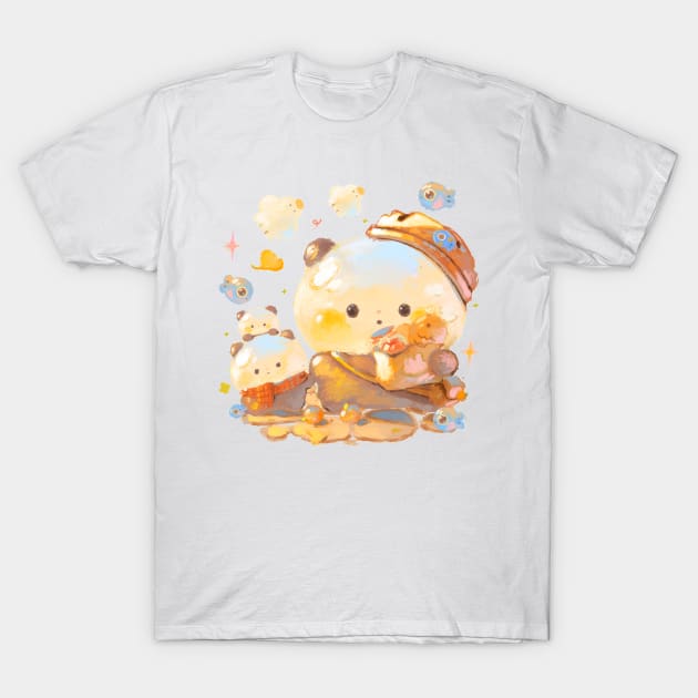 Otter Family T-Shirt by happyyu